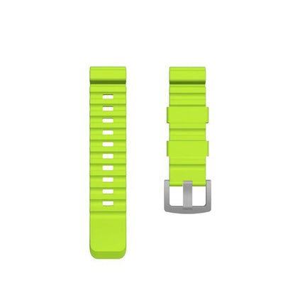 North Edge Green Silicone Band Front