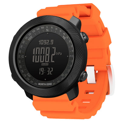 North Edge APACHE 3 Orange – High-Performance Waterproof Digital Watch for Adventurers