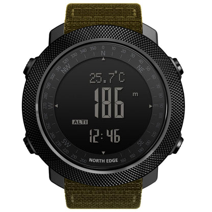 North Edge APACHE 3 Men's Bluetooth Sport Watch – Durable Nylon Strap, Water Resistant