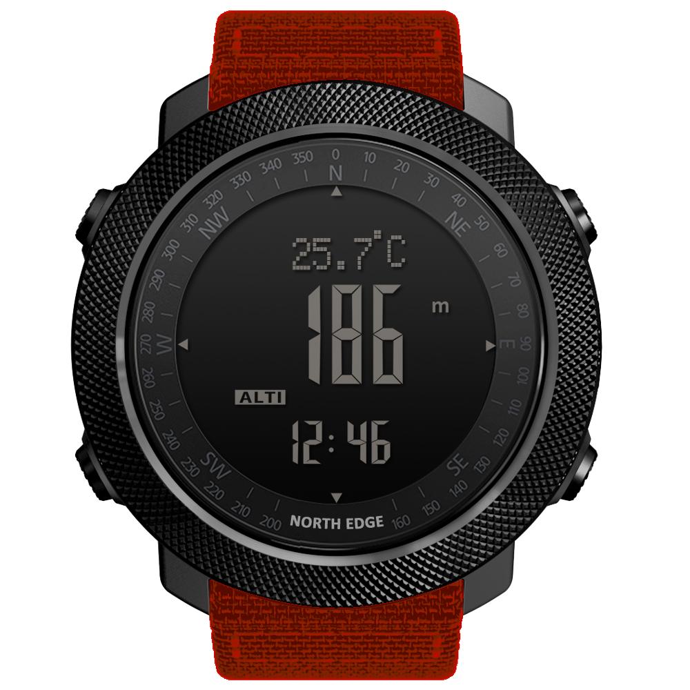 North Edge APACHE 3 Men's Bluetooth Sport Watch – Durable Nylon Strap, Water Resistant