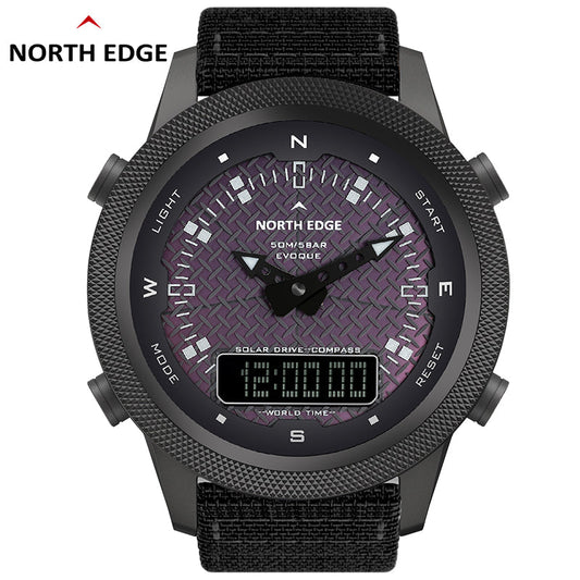 North Edge EVOQUE Men’s Full Metal Solar Smartwatch – Durability Meets Advanced Technology